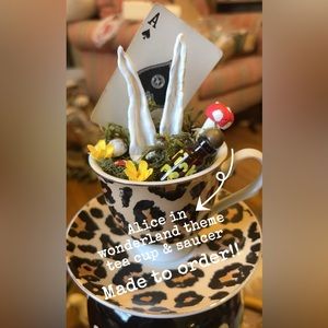 Alice In wonderland tea cup & saucer